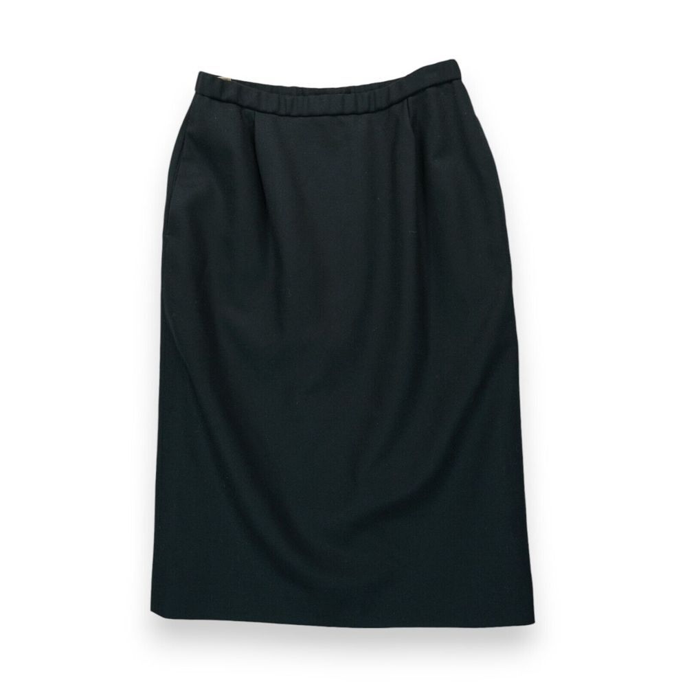 Pendleton Vintage 90's‎ Skirt Womens Black Size 12 100% Pure New Wool